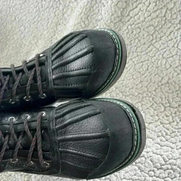 Coogi Men’s Black Leather Mid Top Boots Size Men’s 11 - Picture 4 of 8